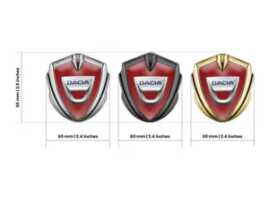 Dacia Metall Emblem Abzeichen Moderner Look High-End